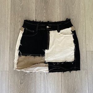 Patchy skirt